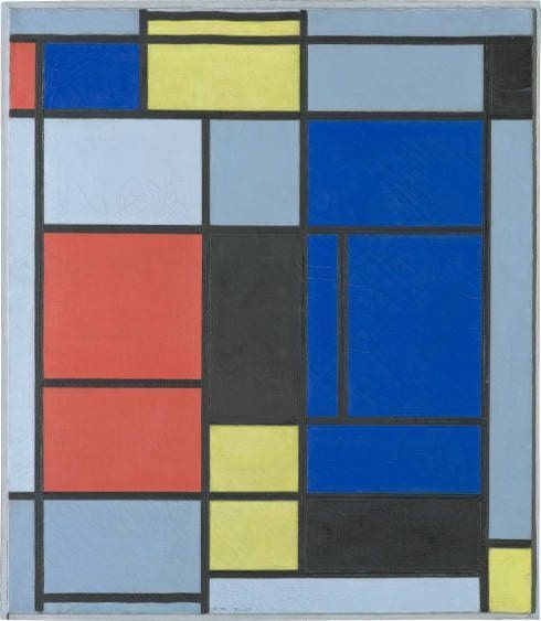 Piet Mondrian, Tableau No. I, 1921–1925, Öl auf Leinwand, 75,5 x 65,5 cm (Fondation Beyeler, Riehen / Basel, Sammlung Beyeler © Mondrian / Holtzman Trust, c/o HCR International Warrenton, VA USA, Foto: Robert Bayer, Basel)