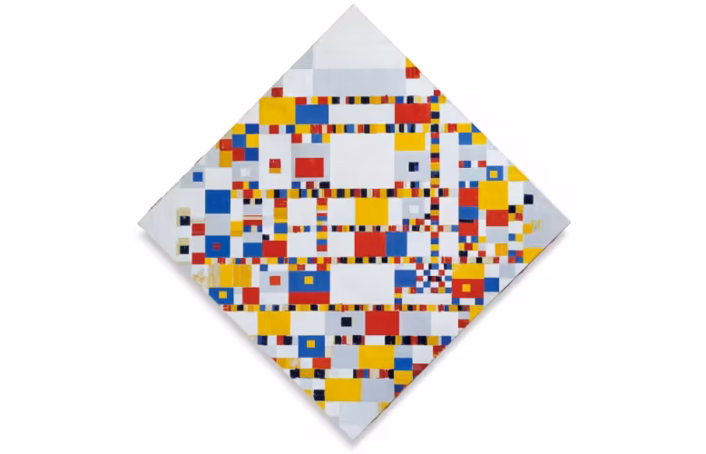 Piet Mondrian, Victory Boogie Woogie, 1942-1944 (Dauerleihgabe im Kunstmuseum Den Haag)
