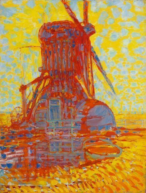 Piet Mondrian, Windmühle bei Sonnenschein, 1908