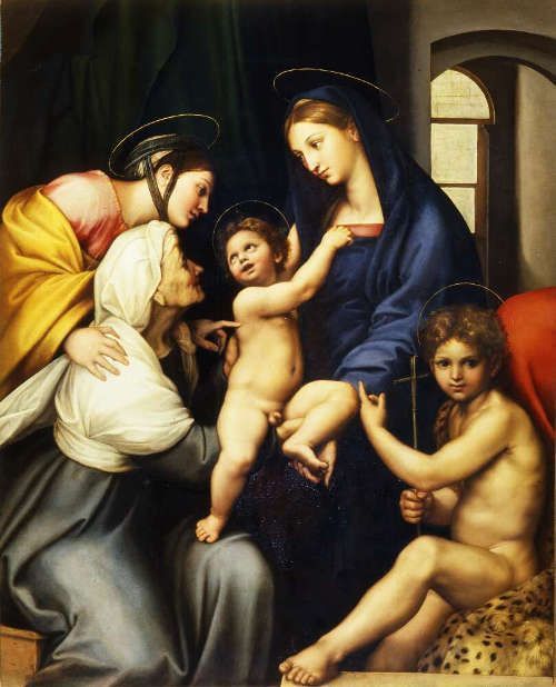 Raffael, Madonna dell’Impannata, 1511 (Galleria Palatina, Palazzo Pitti, Uffizi, Florenz: Gabinetto Fotografico delle Gallerie degli Uffizi)