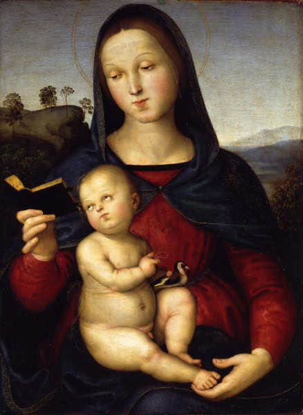 Raffael, Madonna mit dem Kind (Madonna Solly), um 1502, Öl auf Pappelholz, 54,3 x 40,6 cm (© Staatliche Museen zu Berlin, Gemäldegalerie / Jörg P. Anders)