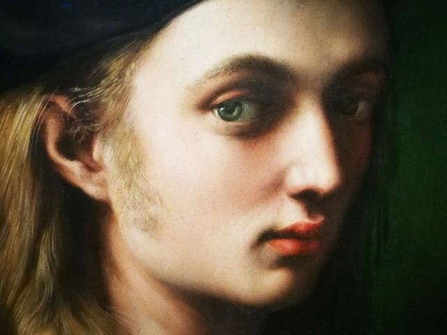Raffael, Porträt des Bindo Altoviti, Detail, um 1514/15 (National Gallery of Art, Washington)