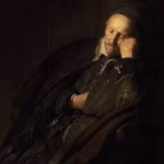 Rembrandt, Schlafender alter Mann, Detail, 1629, Öl auf Holz (Galleria Sabauda, Torino Su concessione del MiC - Musei Reali, Galleria Sabauda)