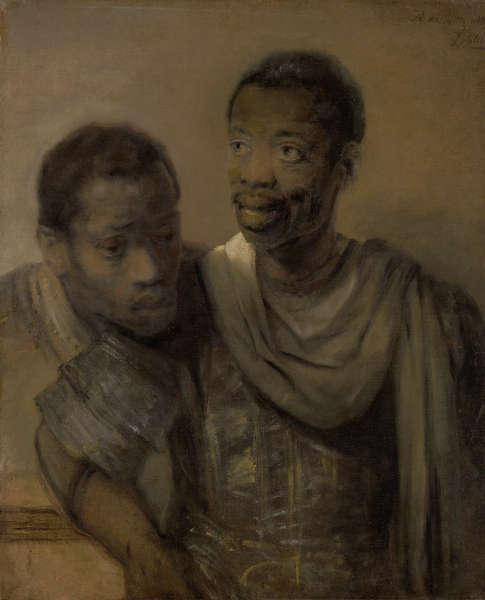 Rembrandt, Zwei afrikanische Männer, 1661 (Bequest of Abraham Bredius, 1946, Mauritshuis, Den Haag)