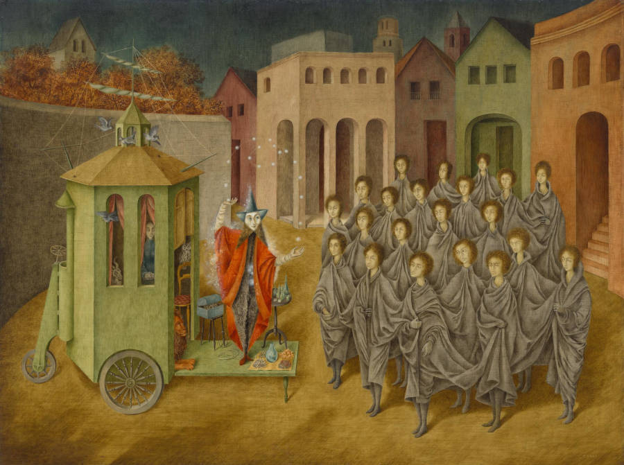 Remedios Varo, Der Magier oder der Jongleur, 1956 (The Museum of Modern Art, New York/Scala, Florenz © 2025)