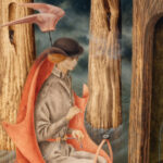 Remedios Varo, Die Erforschung der Quellen des Orinoco, Detail, 1959, Öl auf Hartfaserplatte, 45,7 x 40 cm (Privatsammlung)