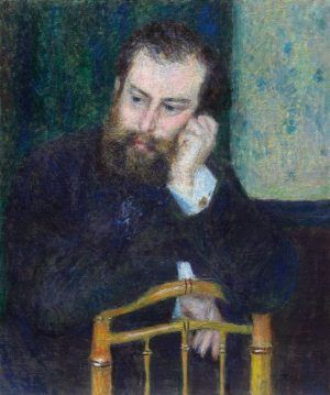 Pierre-Auguste Renoir, Alfred Sisley, 1876, Öl auf Leinwand, 66.2 x 54.8 cm (The Art Institute of Chicago, Mr. and Mrs. Lewis Larned Coburn Memorial Collection, 1933.453)