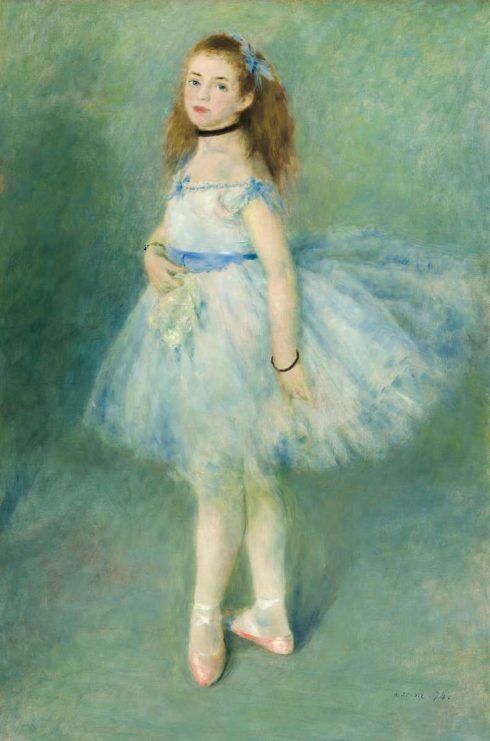 Pierre-Auguste Renoir, Danseuse [Tänzerin], 1874, Öl auf Leinwand, 142.5 x 94.5 cm (The National Gallery of Art, Washington, Widener Collection)