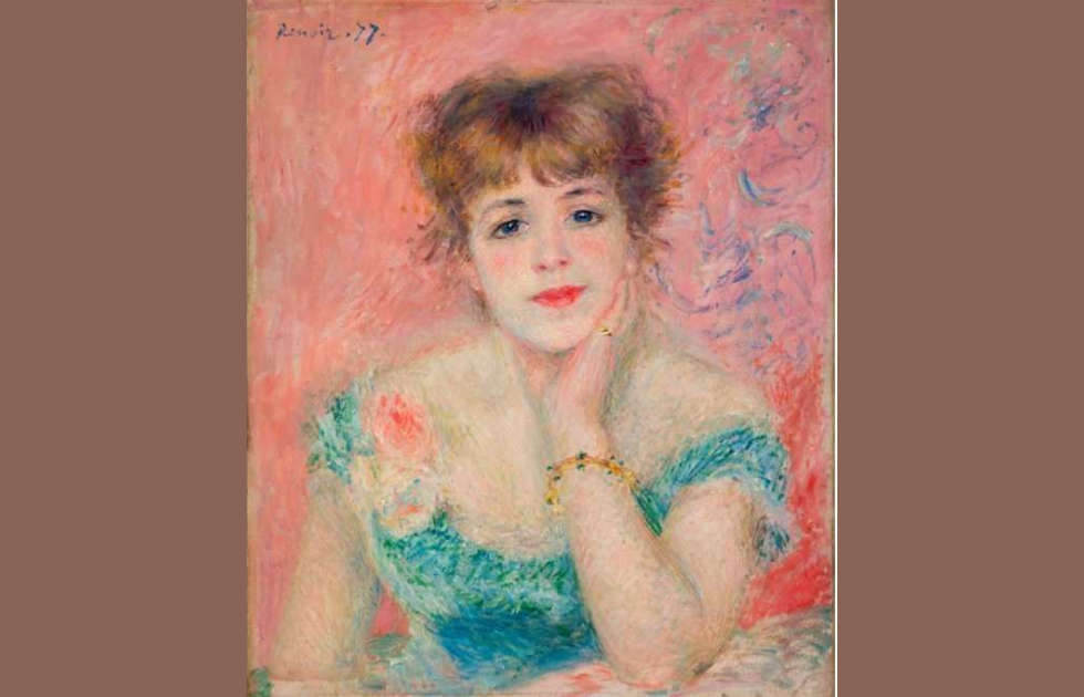 Pierre-Auguste Renoir, Porträt von Jeanne Samary, 1877 (Puschkin-Museum, Moskau)