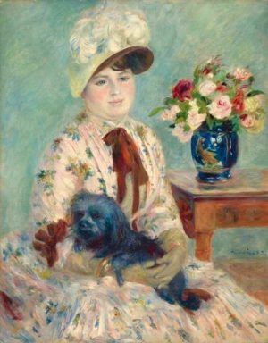 Pierre-Auguste Renoir, Mlle Charlotte Berthier, 1883, Öl auf Leinwand, 92.1 × 73 cm (Washington, DC, National Gallery of Art, Gift of Angelika Wertheim Frink, 1969.10.1 D1064)