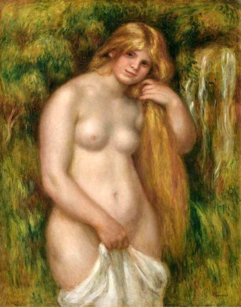 Pierre-Auguste Renoir, Die Quelle, 1906, Öl auf Leinwand, 92 × 73 cm (Zürich, Foundation E. G. Bührle Collection D3523/SIAR J. P. Kuhn)