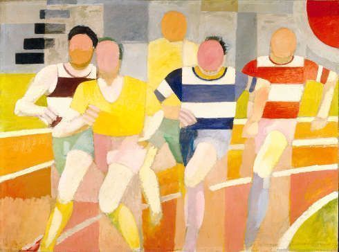 Robert Delaunay, Die Läufer, 1924–1925, Öl/Lw, 153 x 203 cm (Privatsammlung)