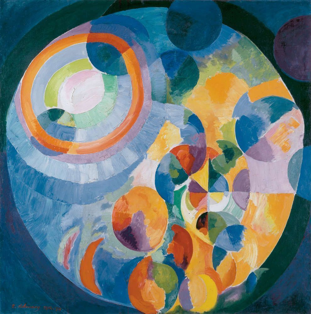 Robert Delaunay, Formes circulaires. Soleil, lune, 1913–1931, Öl/Lw, 200 x 197 cm (Kunsthaus Zürich)