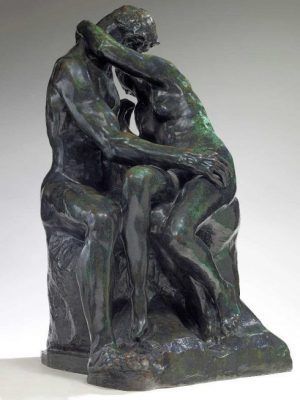 Auguste Rodin, Der Kuss, 1887, Bronze, Sandguss, 85,5 x 51 x 54,5 cm (Musée Rodin, Paris Foto: Christian Baraja)
