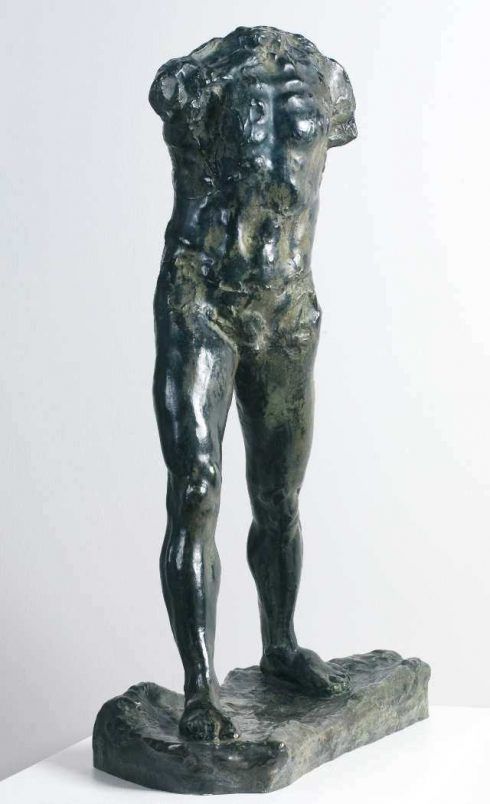 Auguste Rodin, Schreitender Mann (von vorne), 1900, Bronze, 85 x 27,5 x 60 cm (Von der Heydt-Museum Wuppertal Foto: Medienzentrum/Antje Zeis-Loi)