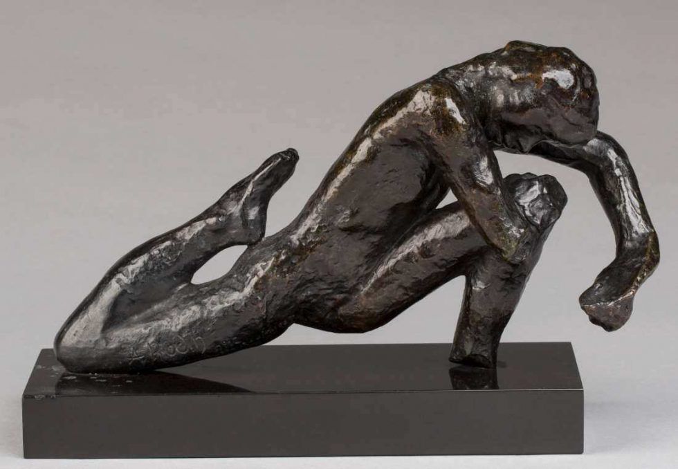 Auguste Rodin, Tanzstudie I, um 1911 (Guss 1965), Bronze, Sandguss, 15,3 x 24 x 8,3 cm (Musée Rodin, Paris)