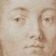 Rosalba Carriera, Selbstbildnis der Künstlerin, Detail, 1707–1708, Rötel auf beigefarbenem Papier (© Staatliche Museen zu Berlin, Kupferstichkabinett / Jörg P. Anders)