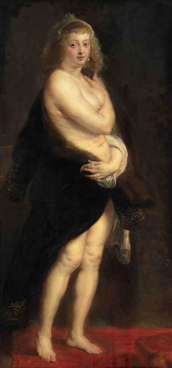 Peter Paul Rubens, Helena Fourment („Das Pelzchen“), um 1636/1638, Öl auf Eichenholz, 176 x 83 cm (© KHM - Museumsverband)