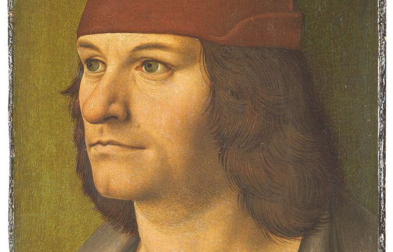 Rueland Frueauf d. Ä., Bildnis des Malers Jobst Seyfrid, Detail, um 1490 (© Belvedere, Wien)