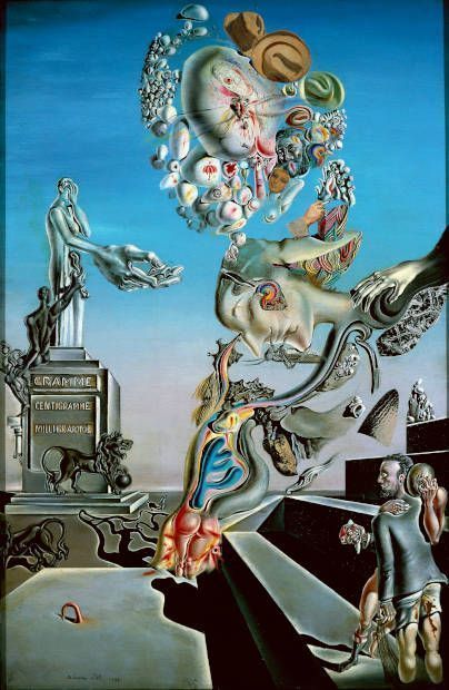 Salvador Dalí, Le jeu lugubre [Das düstere Spiel], 1929 (Privatsammlung © Photo White ImagesScala, Florence_© Salvador Dalí, Fundació Gala-Salvador Dalí Bildrecht, Wien 2021)