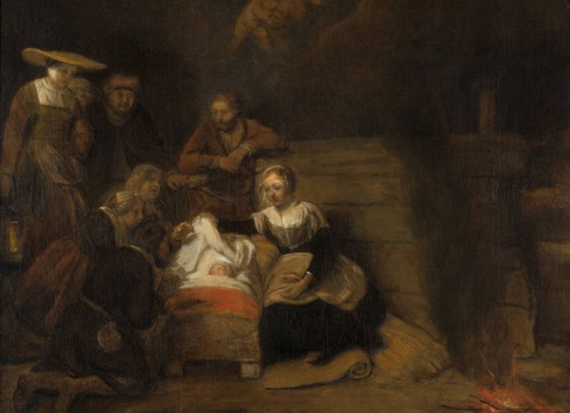 Samuel van Hoogstraten, Die Anbetung des Christuskindes, 1647 (Dordrechts Museum, aankoop met steun van de Vereniging Rembrandt, 1980)