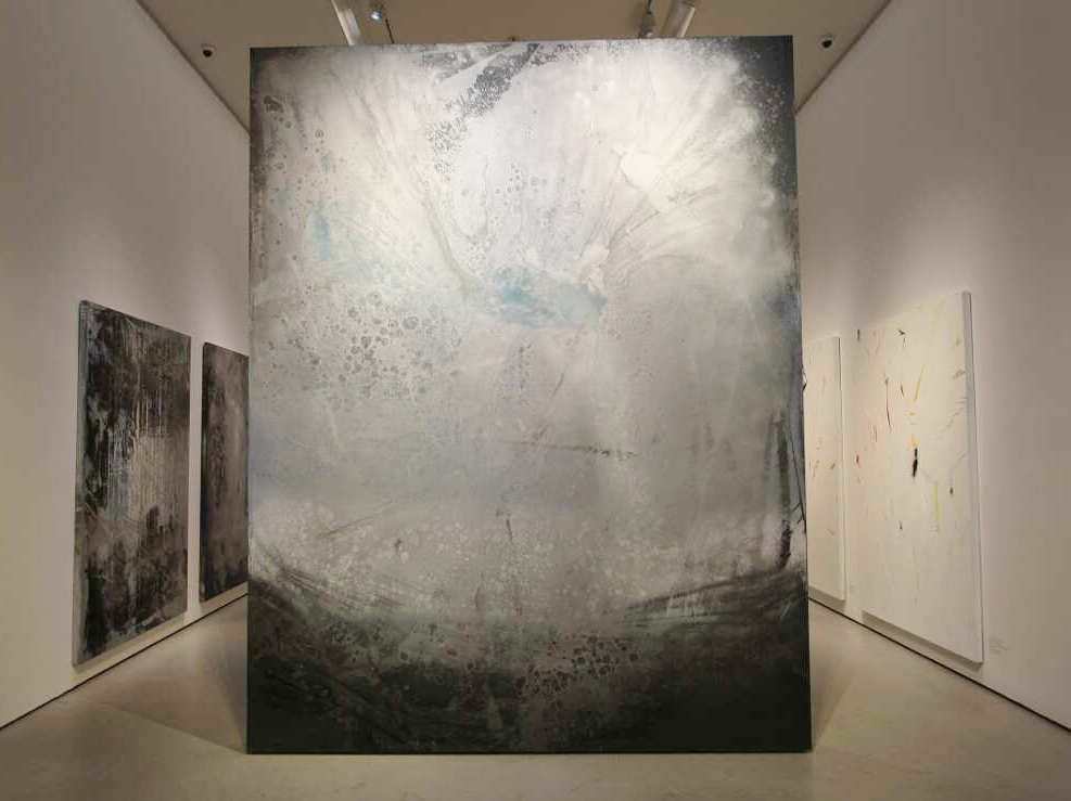 Hubert Scheibl, Nicotine on Silverscreen, 2009, Öl auf Leinwand, 420 cm x 350 cm (© Hubert Scheibl, Foto: Alexandra Matzner)