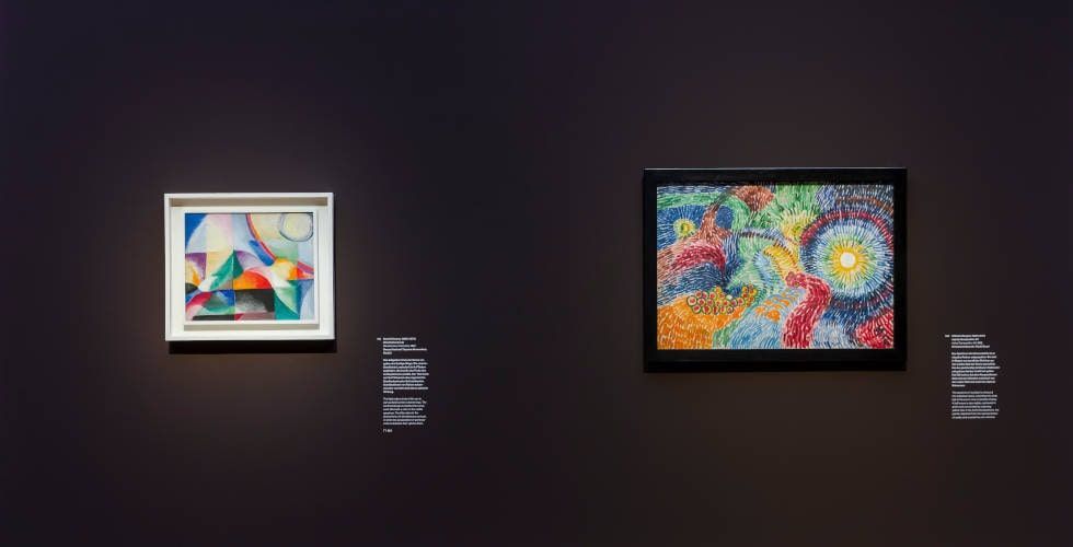Sonia Delaunay-Terk, Morgner, Installationsansicht Sonne, Museum Barberini 2023