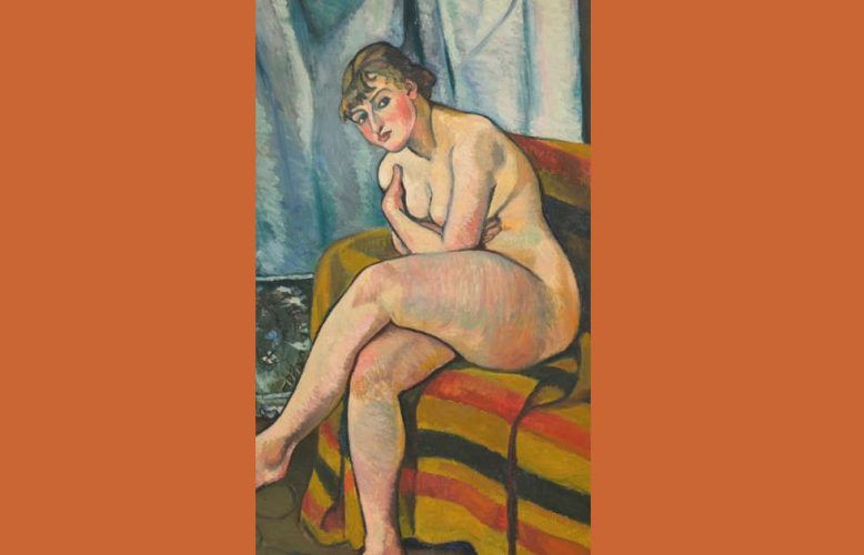 Suzanne Valadon, Akt auf einem Sofa sitzend, Detail, 1916 (The Weisman & Michel Collection)