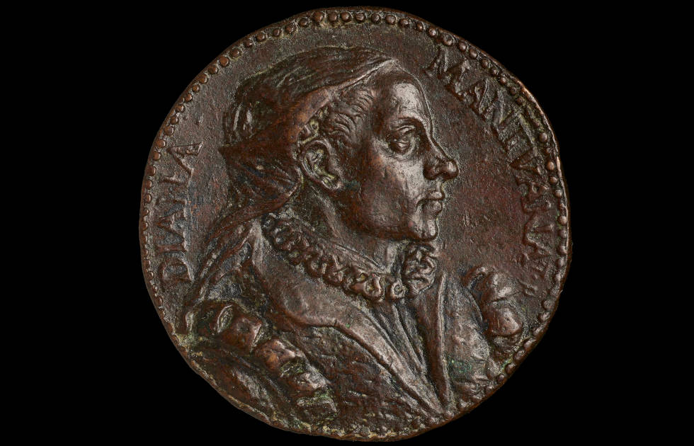 T. R., Diana Scultori [DIANA MANTVANA], Rom, Durchmesser 40 mm, Gewicht: 20.11 gr (British Museum, London, G3, IP.688)