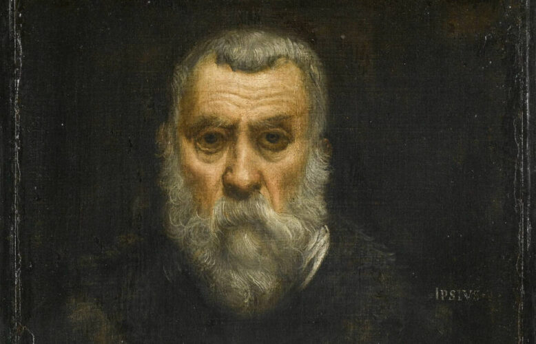 Tintoretto, Selbstporträt, Detail, um 1588 (Louvre, Département des Peintures, INV 572 ; MR 495, Paris)