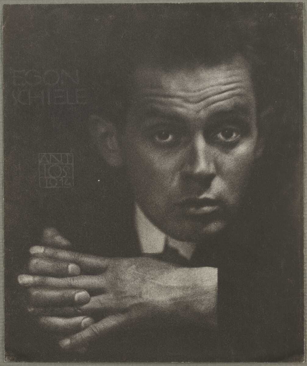 Anton Josef Trcka, Egon Schiele, 1914, Bromöldruck auf Untersatzkarton (Albertina, Wien)
