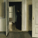 Vilhelm Hammershøi, Interieur aus dem Haus des Künstlers, 1900, Detail, Öl auf Leinwand, 65,5 × 54,5 cm (Finnish National Gallery Collection / Ateneum Art Museum, R. F. von Willebrand Bequest © Finnish National Gallery / Hannu Aaltonen)