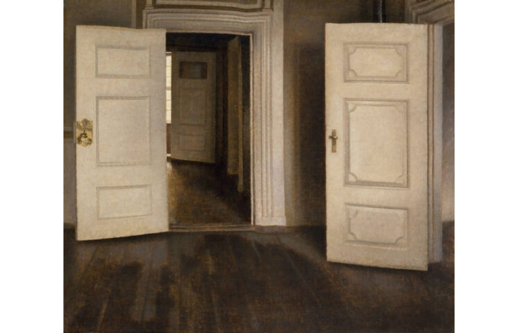 Vilhelm Hammershøi, Offene Türen, 1905 (The David Collection, Kopenhagen, Foto: The David Collection)