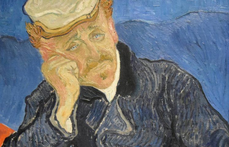 Vincent van Gogh, Doktor Paul Gachet, Detail, 1890, Öl-Lw, 68,2 x 57 cm (Geschenk von Paul und Marguerite Gachet, Dr. Gachets Kinder, 1949 © Musée d’Orsay, Dist. RMN-Grand Palais / Patrice Schmidt)