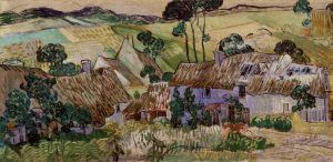 Vincent van Gogh, Bauerhäuser bei Auvers-sur-Oise, 1890, Öl auf Leinwand, 50.2 x 100.3 cm (Tate National Gallery © Tate, London 2015)