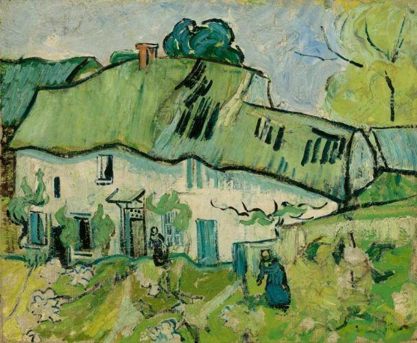 Vincent van Gogh, Bauernhaus, Auvers-sur-Oise, Mai–Juni 1890, Öl auf Leinwand, 38.9 cm x 46.4 cm (Van Gogh Museum, Amsterdam Vincent van Gogh Foundation)