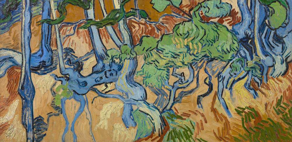 Vincent van Gogh, Baumwurzeln, Auvers-sur-Oise Juli 1890, Öl auf Leinwand, 50.3 × 100.1 cm (Van Gogh Museum, Amsterdam / Vincent van Gogh Foundation)