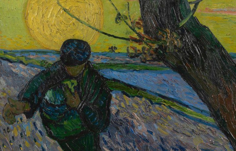 Vincent van Gogh, Der Sämann, Detail, um 25. November 1888, Öl auf Leinwand, 32 x 40 cm (Van Gogh Museum, Amsterdam (Vincent van Gogh Stiftung)