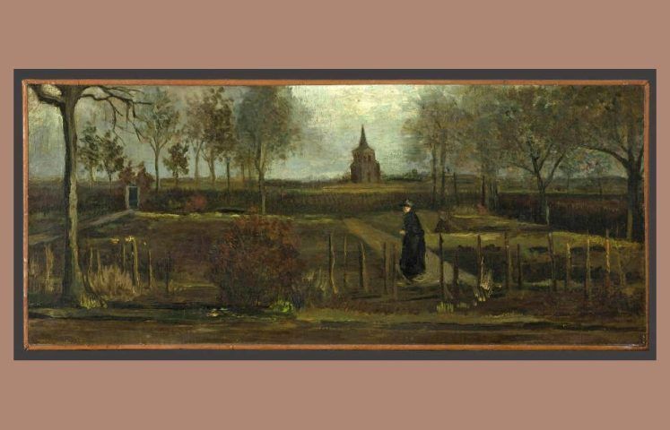 Vincent van Gogh, Fruühlingsgarten. Der Pfarrgarten von Nuenen, 1884