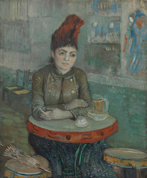 Vincent van Gogh, Im Café: Agostina Segatori im Le Tambourin, Paris, Januar–März 1887, Öl/Lw, 55.5 cm x 47 cm (Van Gogh Museum, Amsterdam (Vincent van Gogh Foundation)