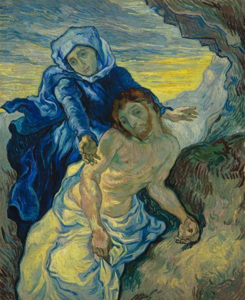Vincent van Gogh, Pietà (nach / after Delacroix), ca. 7. September 1889, Öl auf Leinwand / Oil on canvas, 73 x 60.5 cm © Van Gogh Museum (Vincent Van Gogh Foundation), Amsterdam (s168V/1962).