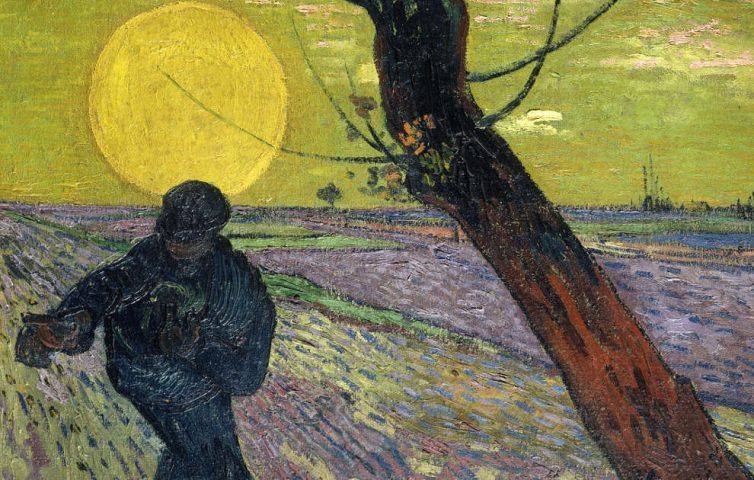 Vincent van Gogh, Sämann bei Sonnenuntergang, Detail, 1888, Öl/Lw, 73,5 x 93 cm (© Sammlung Emil Bührle, Zürich, Foto: SIK-ISEA, Zürich (J.-P. Kuhn)