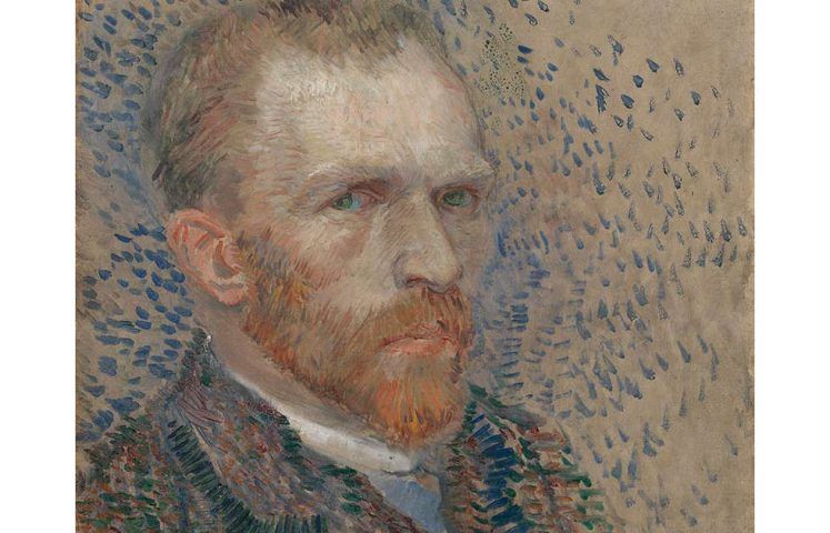 Vincent van Gogh, Selbstporträt, Detail, 1887, Öl/Karton (Van Gogh Museum, Amsterdam (Vincent van Gogh Foundation)