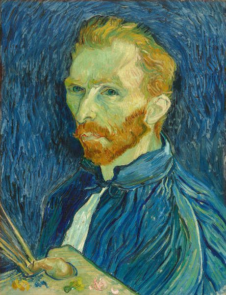 Vincent van Gogh Selbstporträt, 1889, Öl/Lw, 57.79 × 44.5 cm (National Gallery of Art, Washington, Collection of Mr. and Mrs. John Hay Whitney)