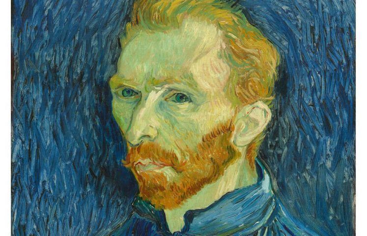 Vincent van Gogh Selbstporträt, Detail, 1889, Öl/Lw, 57.79 × 44.5 cm (National Gallery of Art, Washington, Collection of Mr. and Mrs. John Hay Whitney)