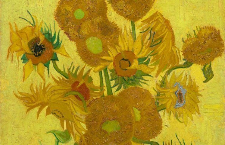 Vincent van Gogh, Sonnenblumen, Detail, Arles, Januar 1889, Öl/Lw, 95 cm x 73 cm (Van Gogh Museum, Amsterdam (Vincent van Gogh Foundation)
