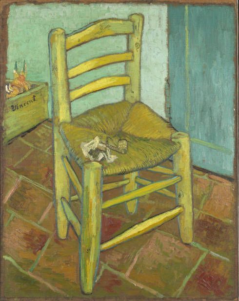 Vincent van Gogh, Van Goghs Stuhl, ca. 20. November 1888, Öl auf Jute, 93 x 73,5 cm (The National Gallery, London)