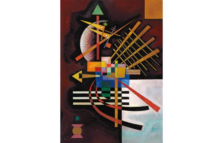 Wassily Kandinsky, Oben und links, März 1925 (Bauhaus), 69.9 x 49.8 cm (Museum Barberini, Potsdam)