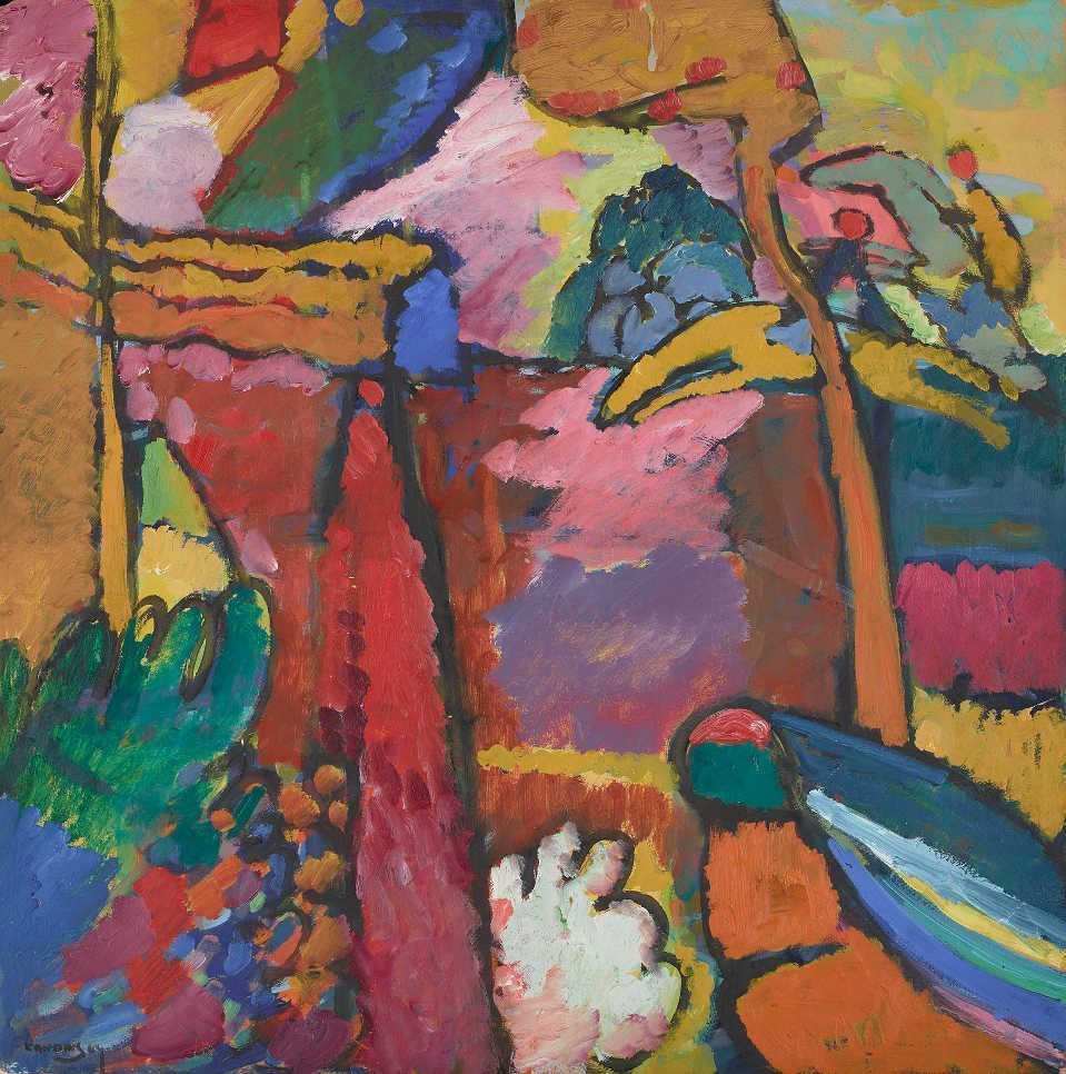 Wassily Kandinsky, Studie für / Study for Improvisation V, 1910, Öl auf Zellstoffkarton / Oil on pulp board, 70.2 x 69.9 cm © The Minneapolis Institute of Art, Gift of Bruce B. Dayton, 67.34.2.