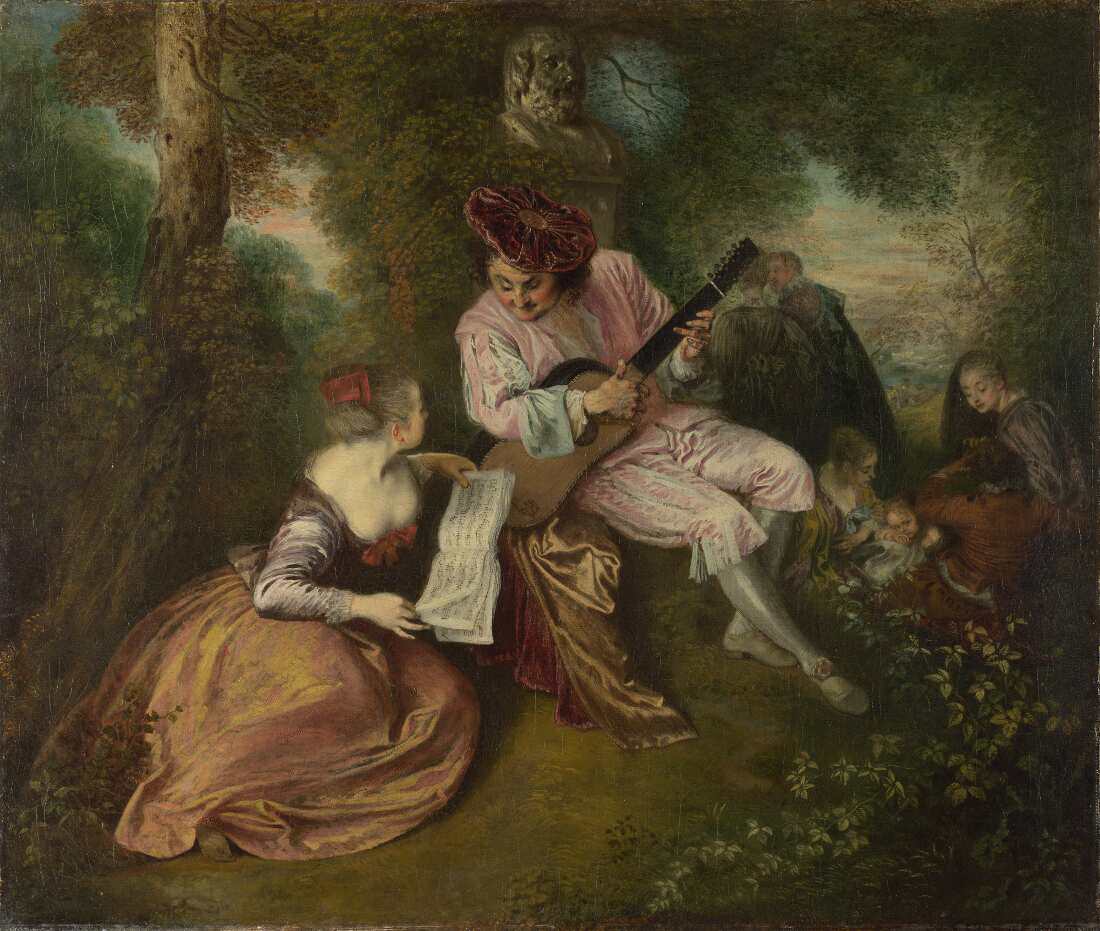 Antoine Watteau, Das Liebeslied | Kunst, Künstler, Ausstellungen